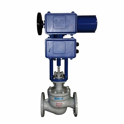 DN80 PN16 elektrik motè manch kontwòl valv